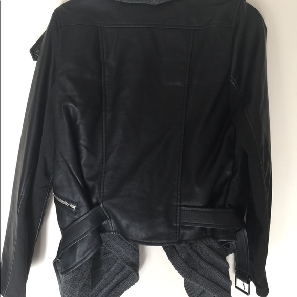FATE sz L faux leather biker jacket - Picture 5 of 7
